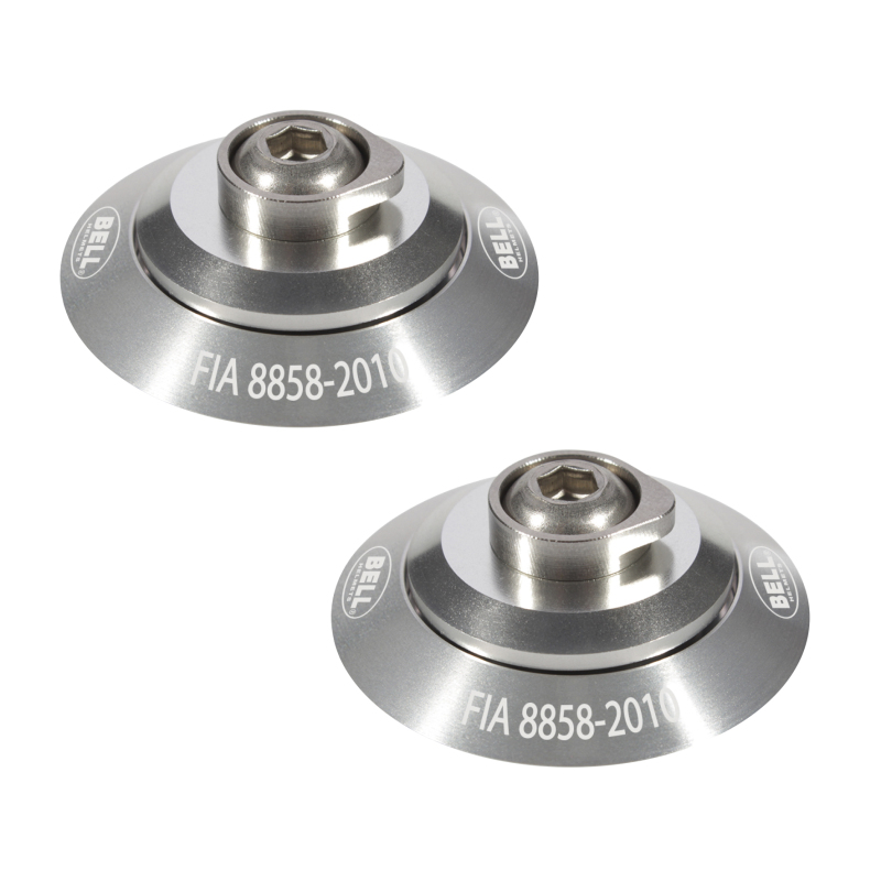 Bell HANS Clip Set - Silver FIA8858-2010 - 2100001