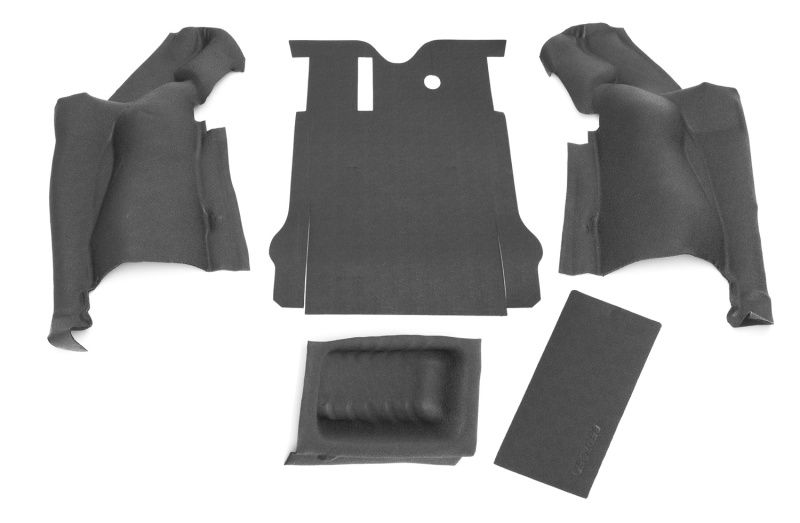 BedRug 07-10 Jeep JK 2Dr Rear 5pc BedTred Cargo Kit (Incl Tailgate & Tub Liner) - BTJK07R2