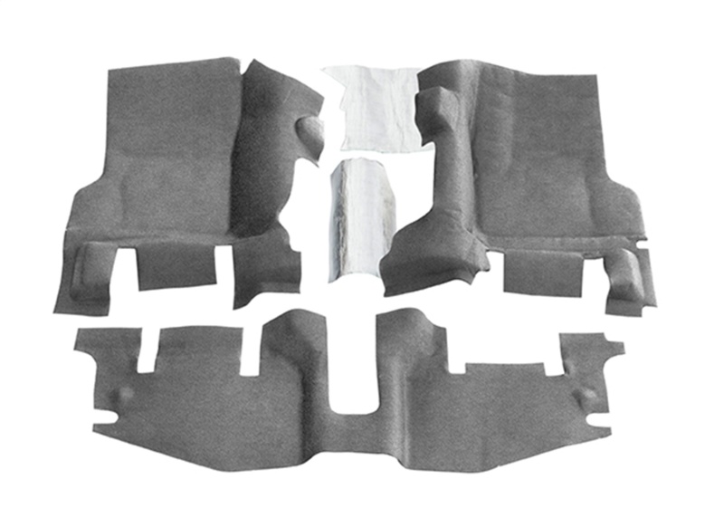 BedRug 97-06 Jeep TJ Front 3pc BedTred Floor Kit w/Center Console - Incl Heat Shields - BTTJ97F