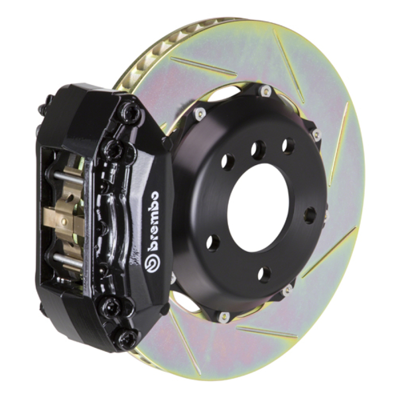 Brembo 97-99 CL Front GT BBK 4 Piston Cast 2pc 328x28 2pc Rotor Slotted Type-1-Black - 112.6011A1