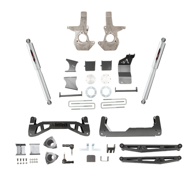 Belltech 07-16 Chevrolet Silverado / GMC Sierra 1500 4WD 7-9in Suspension Lift Kit w/ Shocks - 150201BK