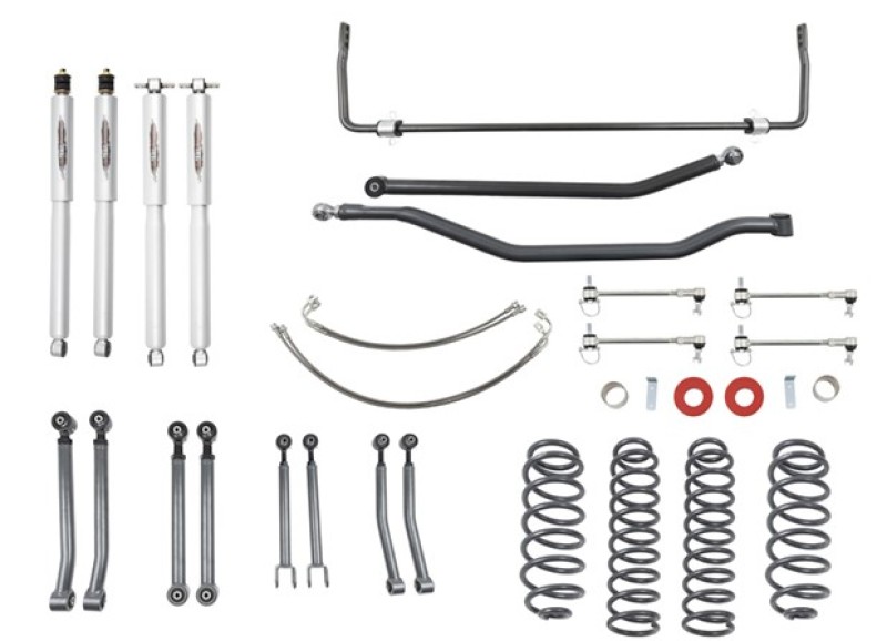 Belltech 07-17 Jeep Wrangler Rubicon Unlimited JK 4dr 4in Trail Perf Lift Kit w/ Rear Sway Bar - 153201TPS