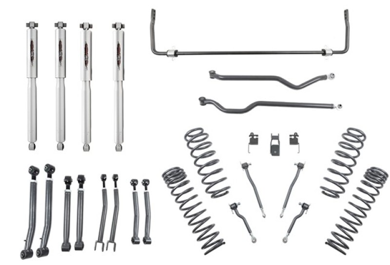 Belltech 18-19 Wrangler Rubicon JL 4dr 4in Trail Performance Lift Kit w/ Rear Sway Bar - 153205TPS