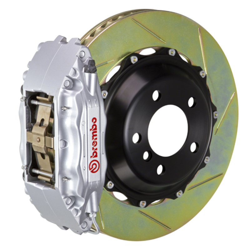 Brembo 05-08 997.1 C2 (Excl PCCB) Fr GT BBK 6Pis Cast 355x32 2pc Rotor Slotted Type1-Silver - 1M2.8002A3