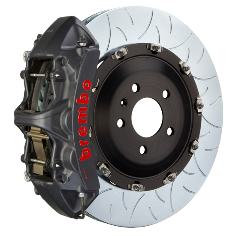 Brembo 06-11 ML63 (W164) Front GTS BBK 6 Piston Cast 405x34 2pc Rotor Slotted Type-3-Black HA - 1N3.9511AS