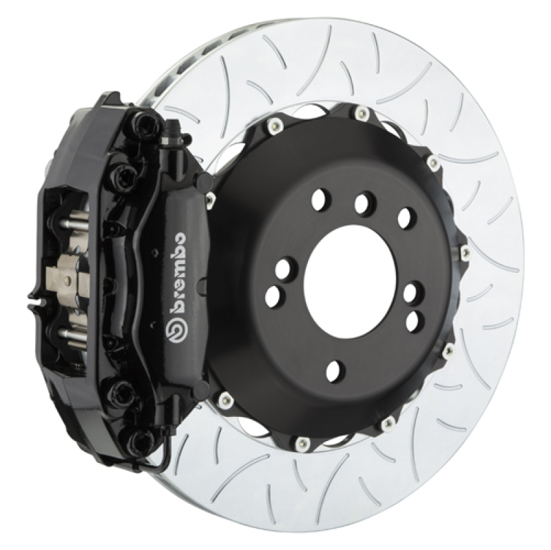 Brembo 19+ Mazda3 Front GT BBK 4 Piston Cast 345x28 2pc Rotor Slotted Type-3-Black - 1S3.8006A1