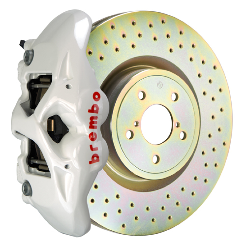 Brembo 12-16 FR-S Front GT BBK 4 Piston Cast 326 x30 1pc Rotor Drilled- White - 1S4.6003A6