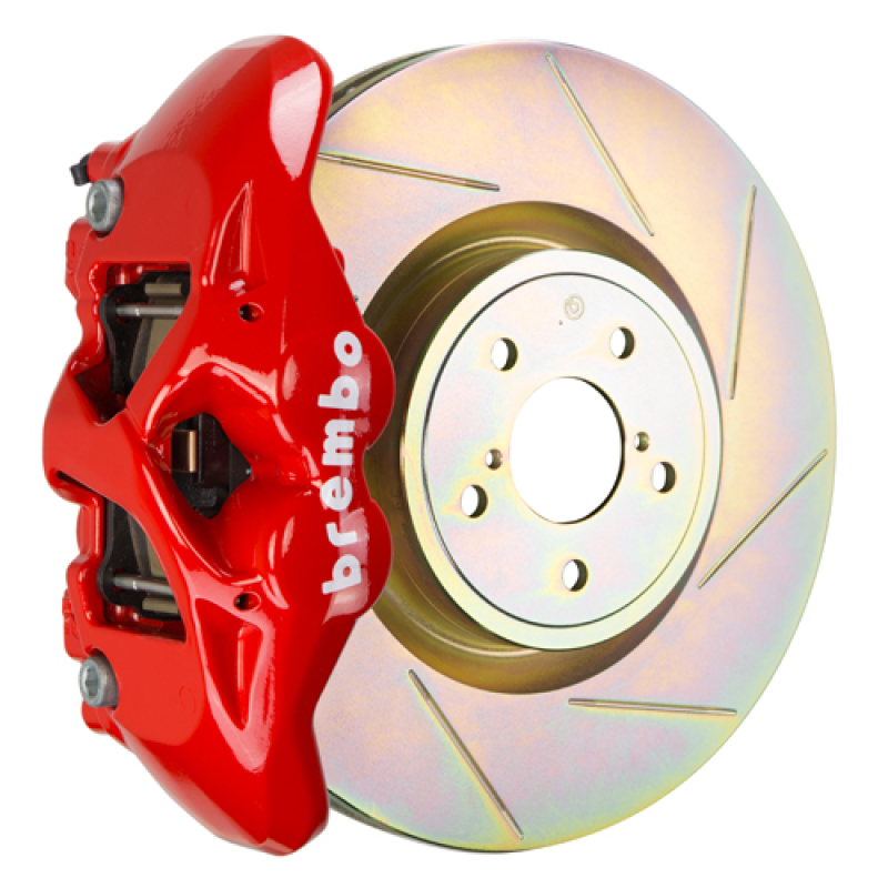 Brembo 15-21 WRX (VA) Front GT BBK 4 Piston Cast 326 x30 1pc Rotor Slotted Type-1-Red - 1S5.6002A2