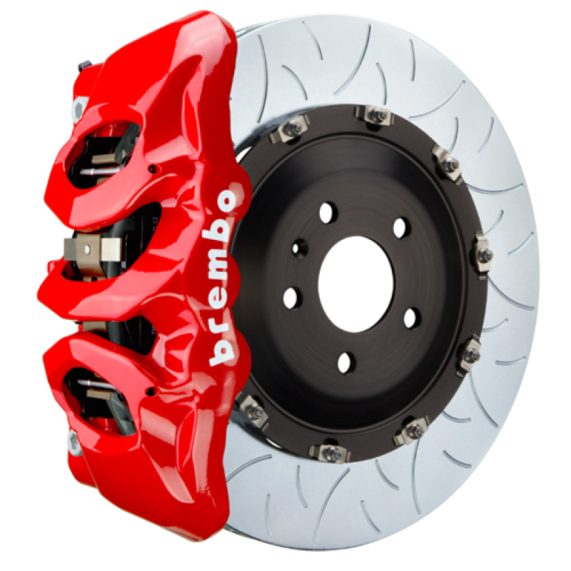 Brembo 08-13 BMW M3 (E90/E92/E93) Front GT BBK 6 Piston Cast 380x34 2pc Rotor Slotted Type-3 - Red - 1T3.9010A2