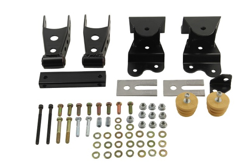 Belltech SHACKLE AND HANGER KIT 88-98 GM C-1500/2500 EXT CAB - 6503