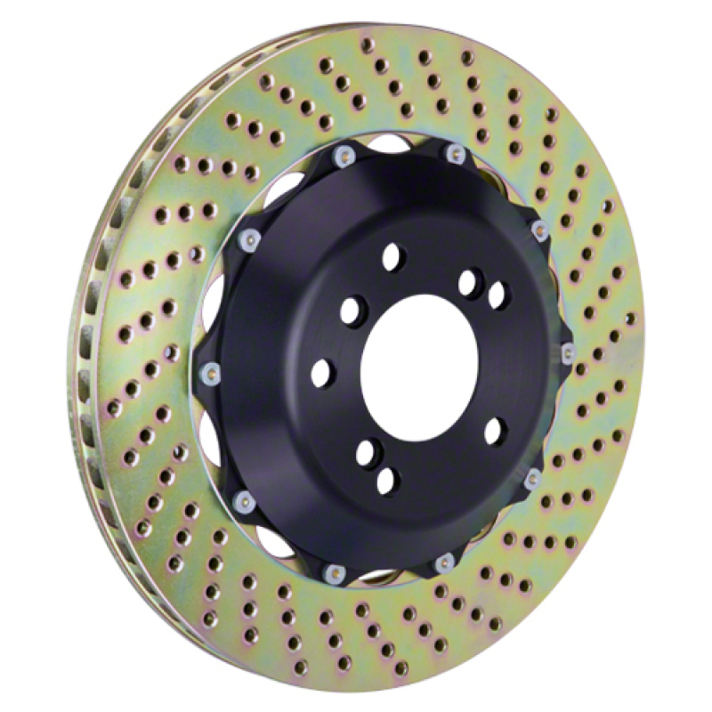 Brembo 03-12 DB9/06-11 V8 Vantage Rear 2-Piece Discs 328x28 2pc Rotor Drilled - 201.6001A