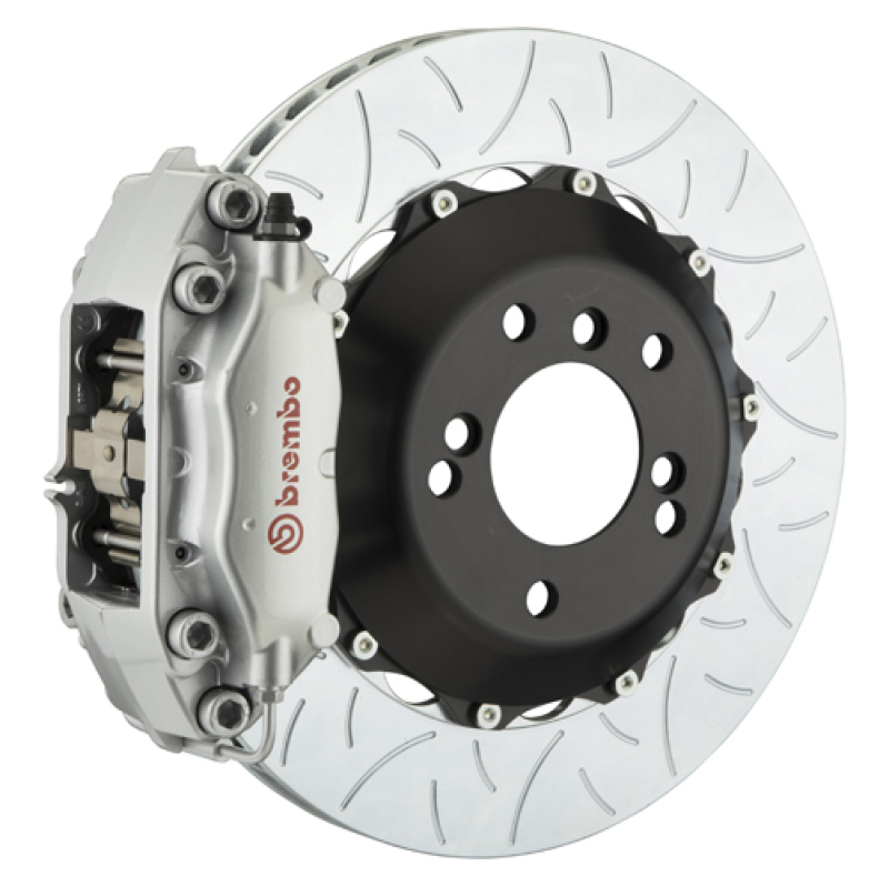 Brembo 09-15 GLK Rear GT BBK 4 Piston Cast 2pc 345x28 2pc Rotor Slotted Type-3-Silver - 2C3.8028A3