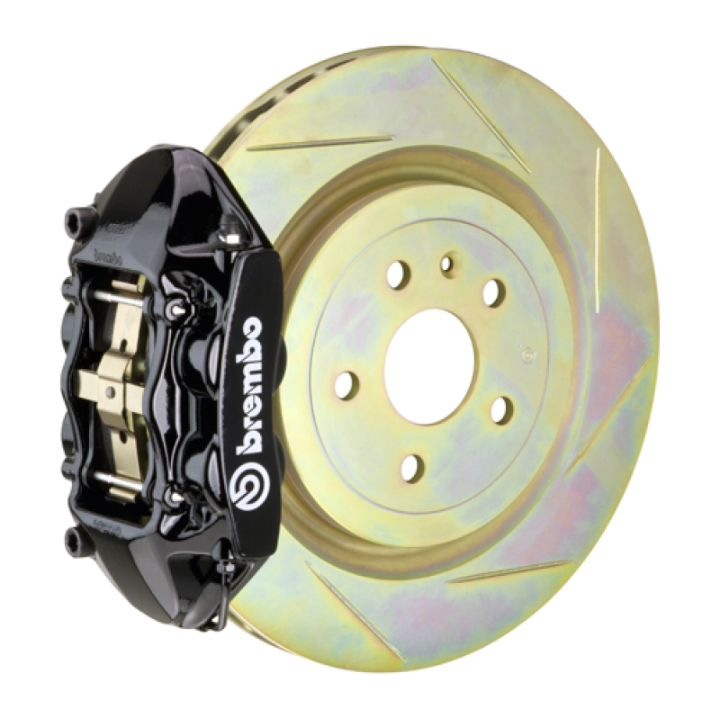 Brembo SS Rear GT BBK 4 Piston Cast 365x28 1pc Rotor Slotted Type-1-Black - 2P5.8503A1