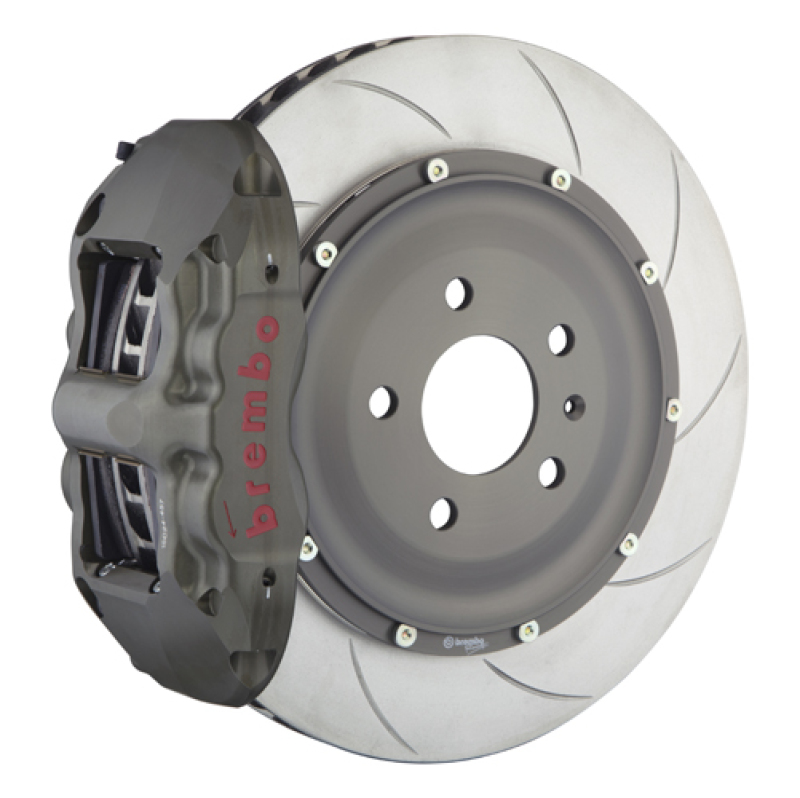 Brembo 08-16 R8 PISTA Rear Race BBK 4 Piston Forged355x32x53a 2pc Rotor T5-Clear HA - 4K2.8010A