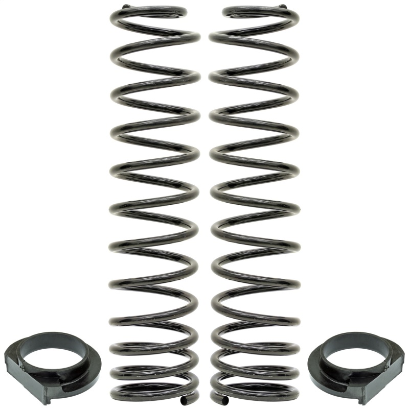 RockJock JL Front Coil Springs 4in Lift w/ Urethane Isolators Pair - CE-9818FS