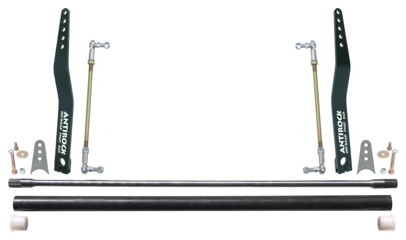 RockJock Antirock Sway Bar Kit Universal 36in Bar 20in Bent Steel Arms - CE-9901-20B