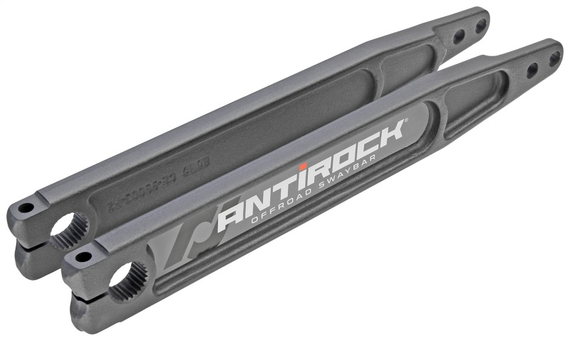 RockJock Antirock Forged Chromoly Sway Bar Arms 17in Long x 28 Spline w/ Stickers Pair - RJ-202002-103