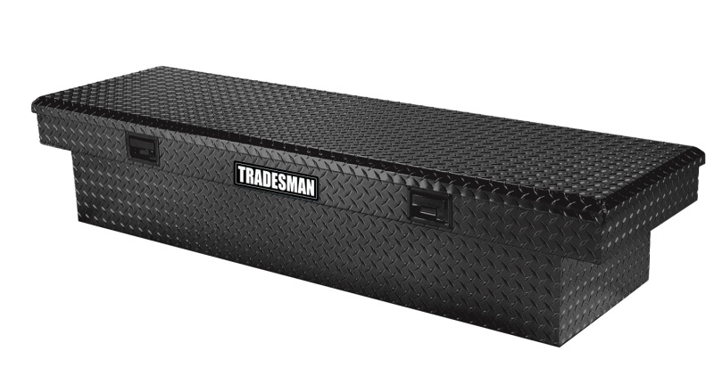 Tradesman Aluminum Economy Cross Bed Truck Tool Box (70in./Front Opening) - Black - 7111000