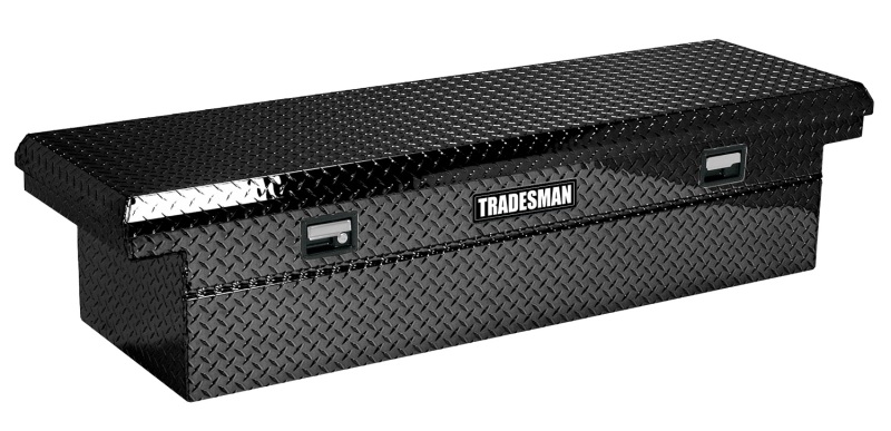Tradesman Aluminum Economy Cross Bed Low-Profile Truck Tool Box (60in.) - Black - 7111002LP