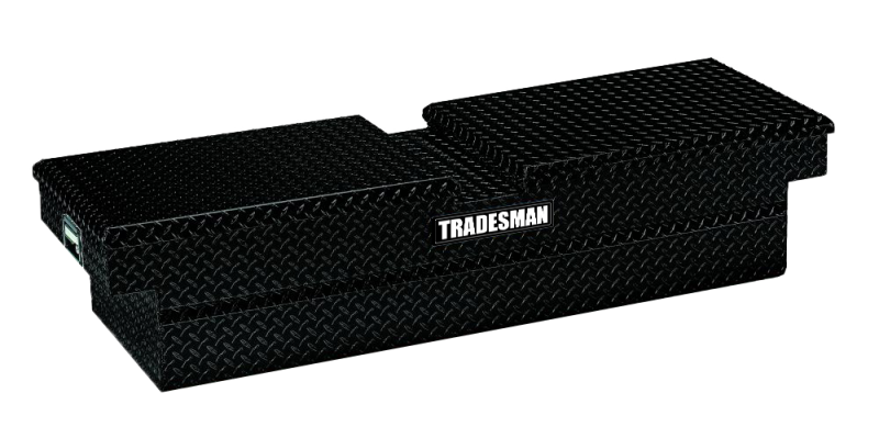 Tradesman Aluminum Gull Wing Cross Bed Truck Tool Box (70in.) - Black - 79150T