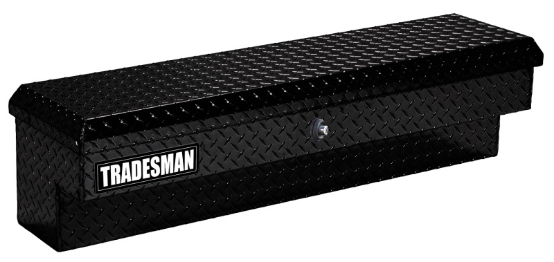 Tradesman Aluminum Side Bin Truck Tool Box w/Push Button (60in.) - Black - 79760PB