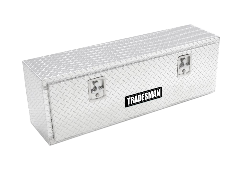 Tradesman Aluminum Top Mount L-Wing Box (60in.) - Brite - 8160