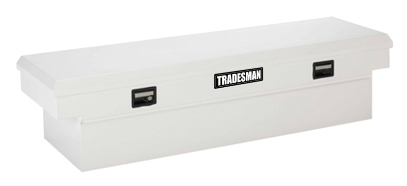 Tradesman Steel Cross Bed Truck C/O Tool Box (70in.) - White - 86600