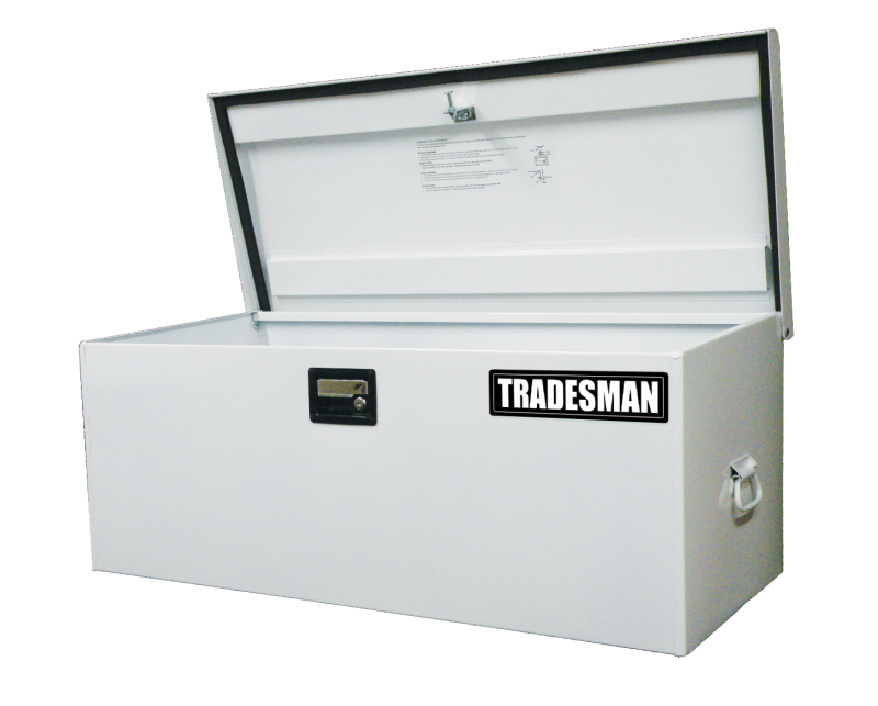 Tradesman Steel Job Site Box/Chest (Light Duty/Large) (42.75in.) - White - 88048