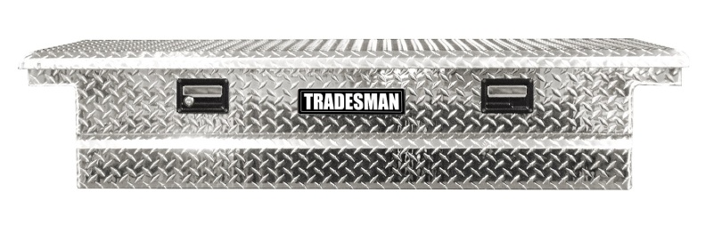 Tradesman Aluminum Single Lid HD 28 Cross Bed Low-Profile Truck Tool Box (72in.) - Brite - 9305LP