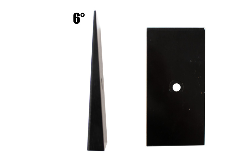 Fishbone Offroad Universal 6in Leaf Spring Shim - Black - FB27371