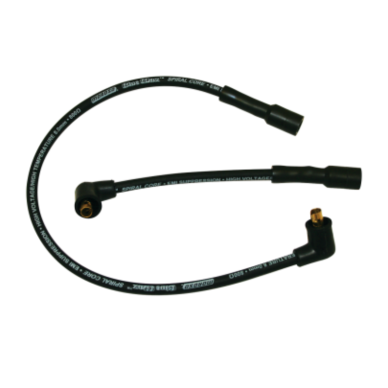 Moroso 85-96 Harley-Davidson FLT/FLHT/FLHR/FLTR/FLHS Spiral Core Wire Set - Black - 27212