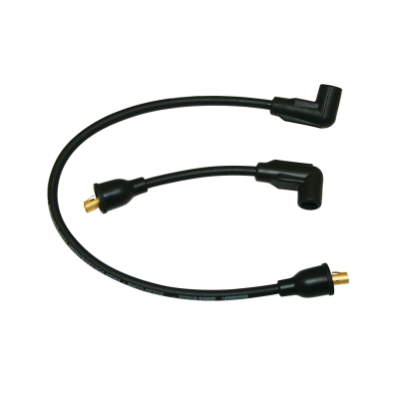 Moroso 65-78 Harley-Davidson FL/FX Solid Stainless Core Wire Set - Black - 27289