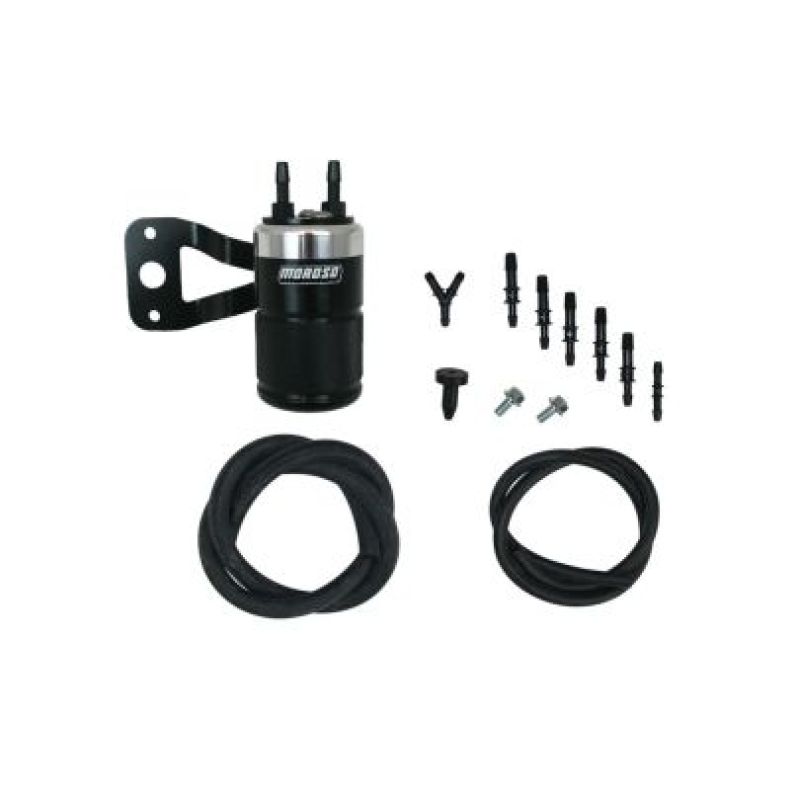 Moroso Harley-Davidson Twin Cam (w/Stock Air Cleaner) Air Oil Separator - Black & Polished - 85715