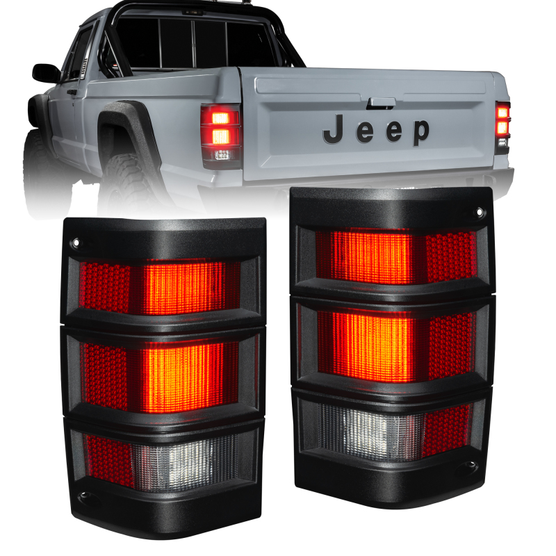 ORACLE Lighting Jeep Comanche MJ LED Tail Lights - Standard Red Lens - 5909-003