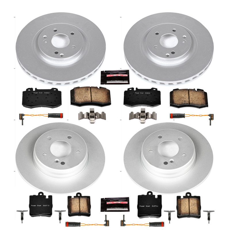 Power Stop 2004 Mercedes-Benz C230 Front & Rear Z23 Coated Brake Kit - CRK2791