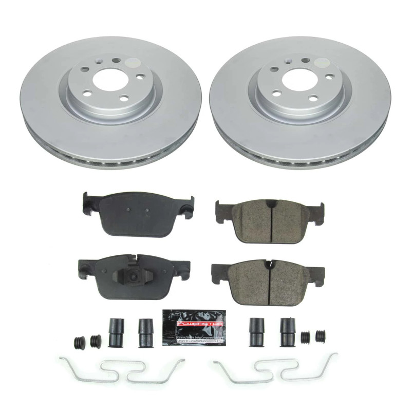 Power Stop 19-21 Volvo S60 Front Z23 Coated Brake Kit - CRK8227