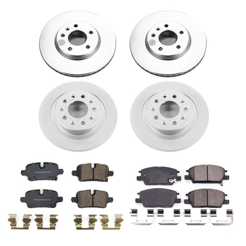 Power Stop 2020 Chevrolet Malibu Front & Rear Z17 Coated Brake Kit - CRK8685