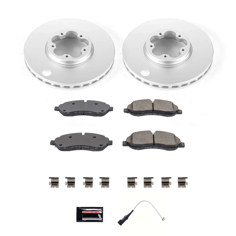 Power Stop 20-21 Ford Transit-150 Front Z17 Coated Brake Kit - CRK8989