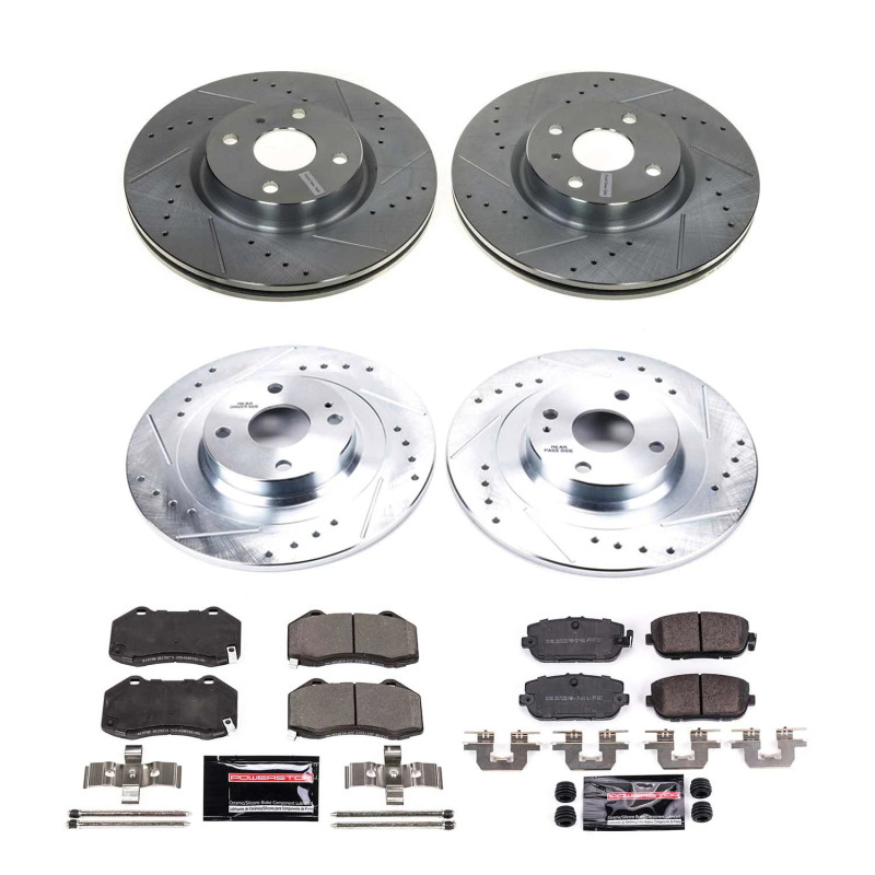 Power Stop 17-20 Fiat 124 Spider Front & Rear Z23 Evolution Brake Kit - K7361