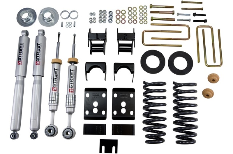 Belltech 09-13 Ford F150 Std Cab Short Bed 2in. or 3in. F/4in. R drop w/ SP Shocks Lowering Kits - 980SP