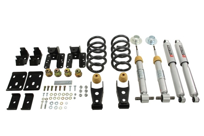 Belltech 14-17 Silver/Sierra Ext & Crew Cab 2wd 1 or 2in. F/4in. R Drop W/ SP Shocks Lowering Kits - 995SP