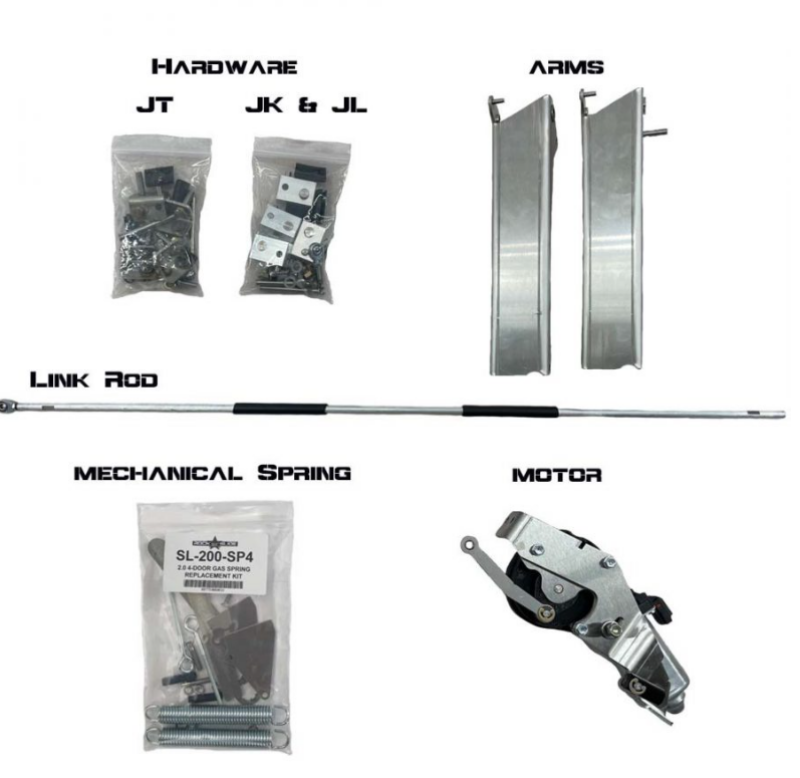 Rock Slide Rebuild Kit for Gen2 Step Sliders - JT 4 Door Passenger Side - REBUILD20-080