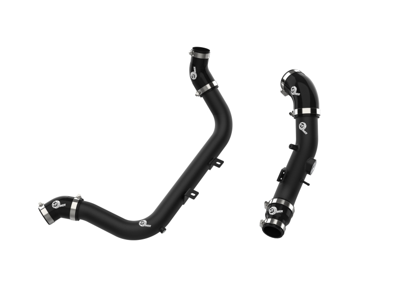 aFe BladeRunner Aluminum Hot and Cold Charge Pipe Kit Black 17-20 Hyundai Elantra GT L4-1.6L (t) - 46-20634-B