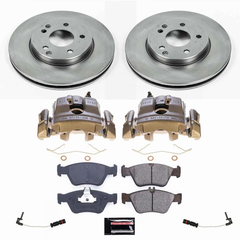 Power Stop 99-00 Mercedes-Benz C230 Front Autospecialty Kit w/Calipers - KCOE3047