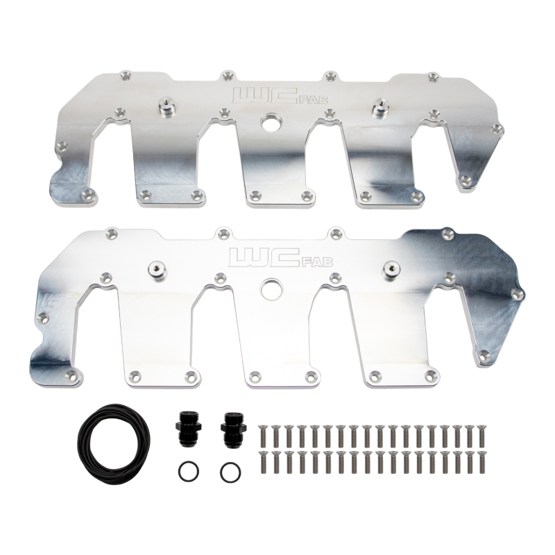 Wehrli 11-16 Chevrolet 6.6L Duramax LML Billet Upper Valve Cover Set - Raw Aluminum - WCF100416-RAW