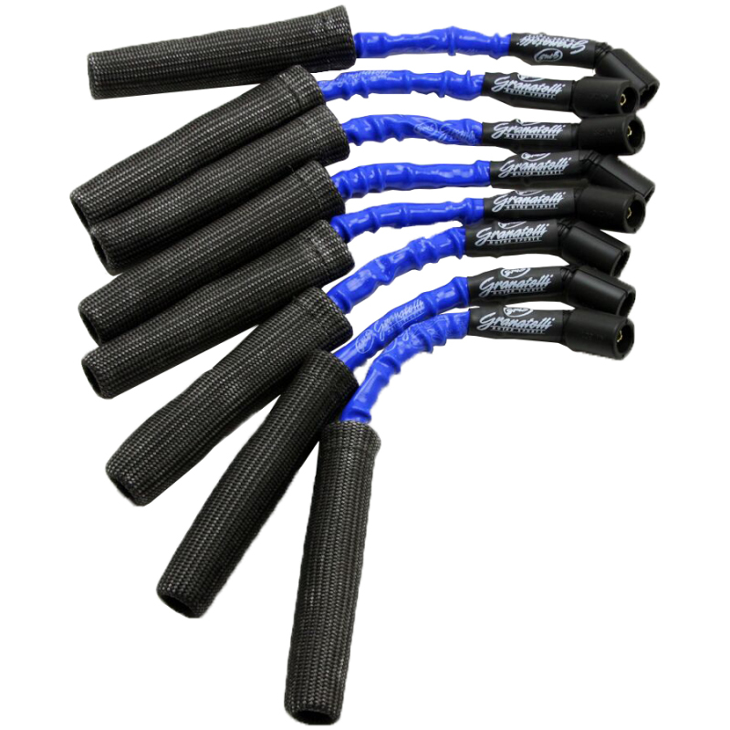 Granatelli 99-23 GM LS2/LS3/LSA/LS7/LS9 Hi-Perf Coil-Near-Plug Conn Kit w/Blue Jacket/Blk Sleeve - 28-1811HTBLB