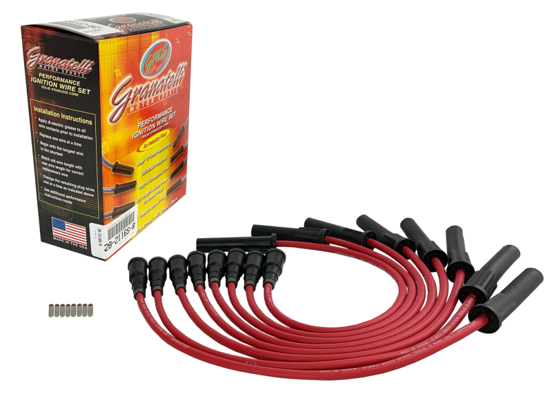 Granatelli 10-14 Ford 6.2L Ignition Wires - Red (Excl Coil Packs) - 28-2116S-R