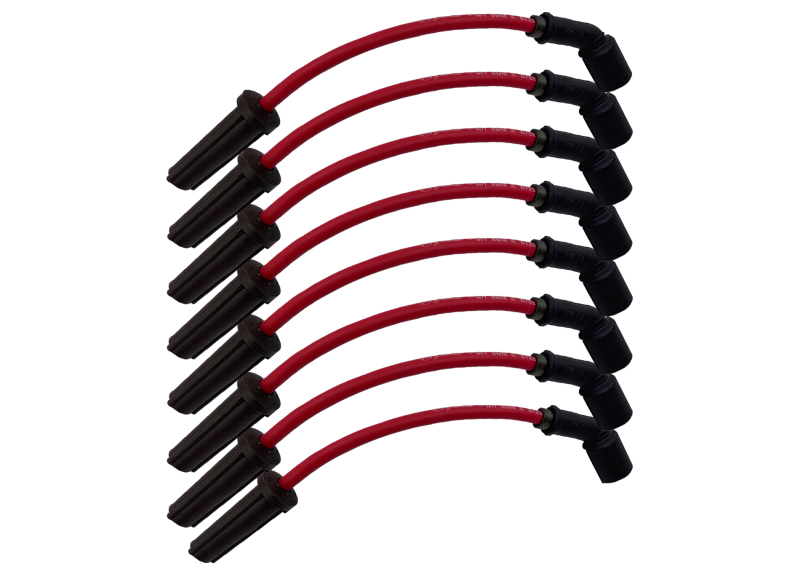 Granatelli 14-23 GM L83 5.3L/L86 6.2L Straight Boot Hi-Perf Coil-Near-Plug Wire Conn Kit - Red - 28-5362S-R