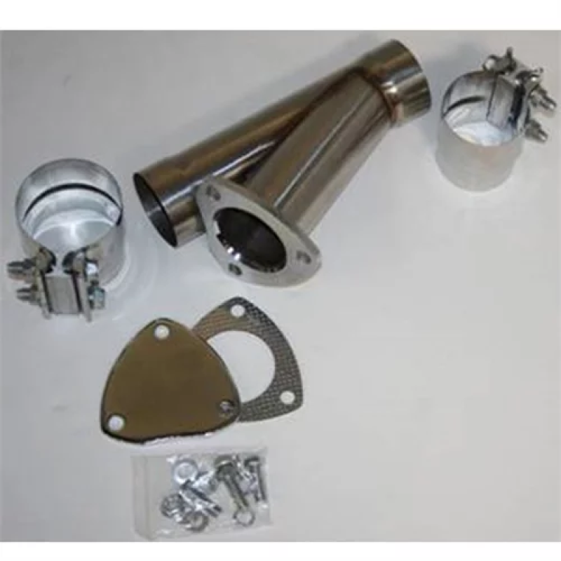 Granatelli 2.0in Stainless Steel Manual Exhaust Cutout Kit w/Slip Fit/Band Clamp - 305520