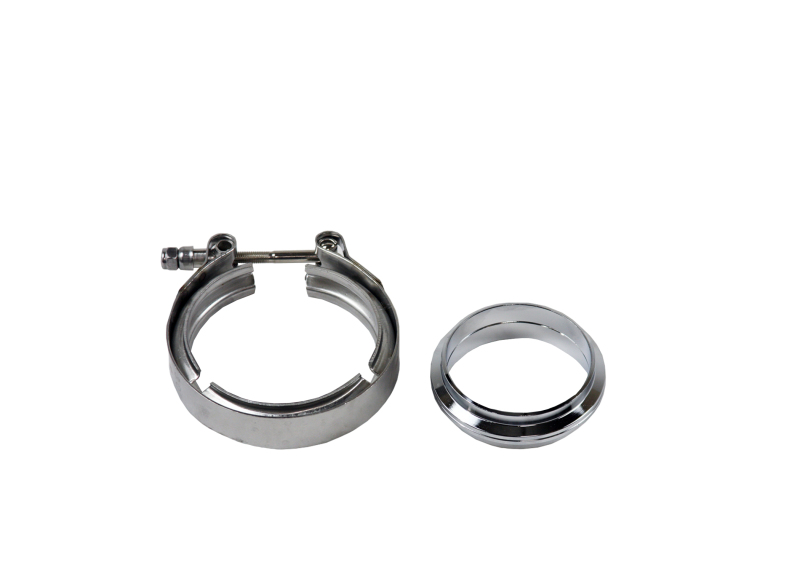 Granatelli 4.0in Aluminum Mating Male to Female Flanges w/V-Band Clamp/O-Ring Seal - 308540A